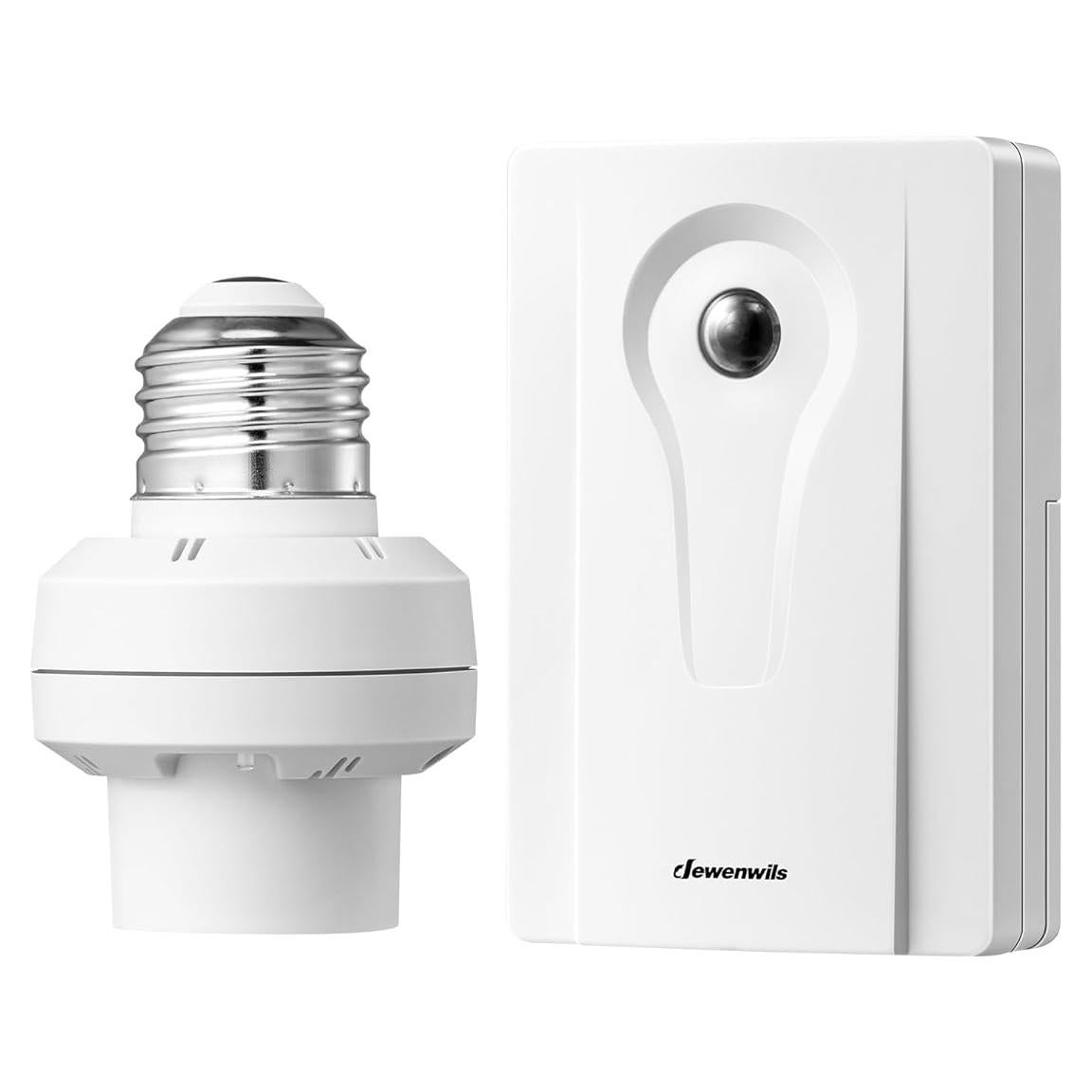 Toma de Sensor de Luz DEWENWILS E26/E27 Automática Crepúsculo