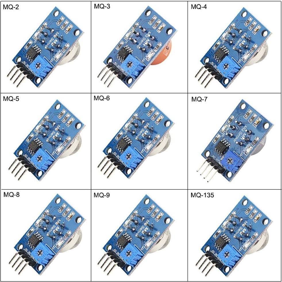 Kit de Sensores de Gas MQ 9 en 1 BONATECH - Detección de Gases