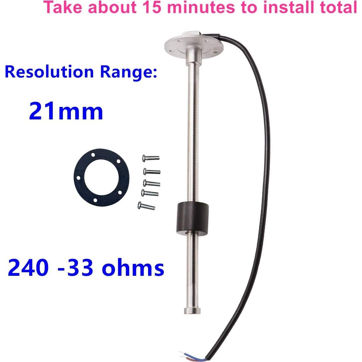 Sensor de Nivel de Combustible AODITECK 8" 240-33 Ohmios
