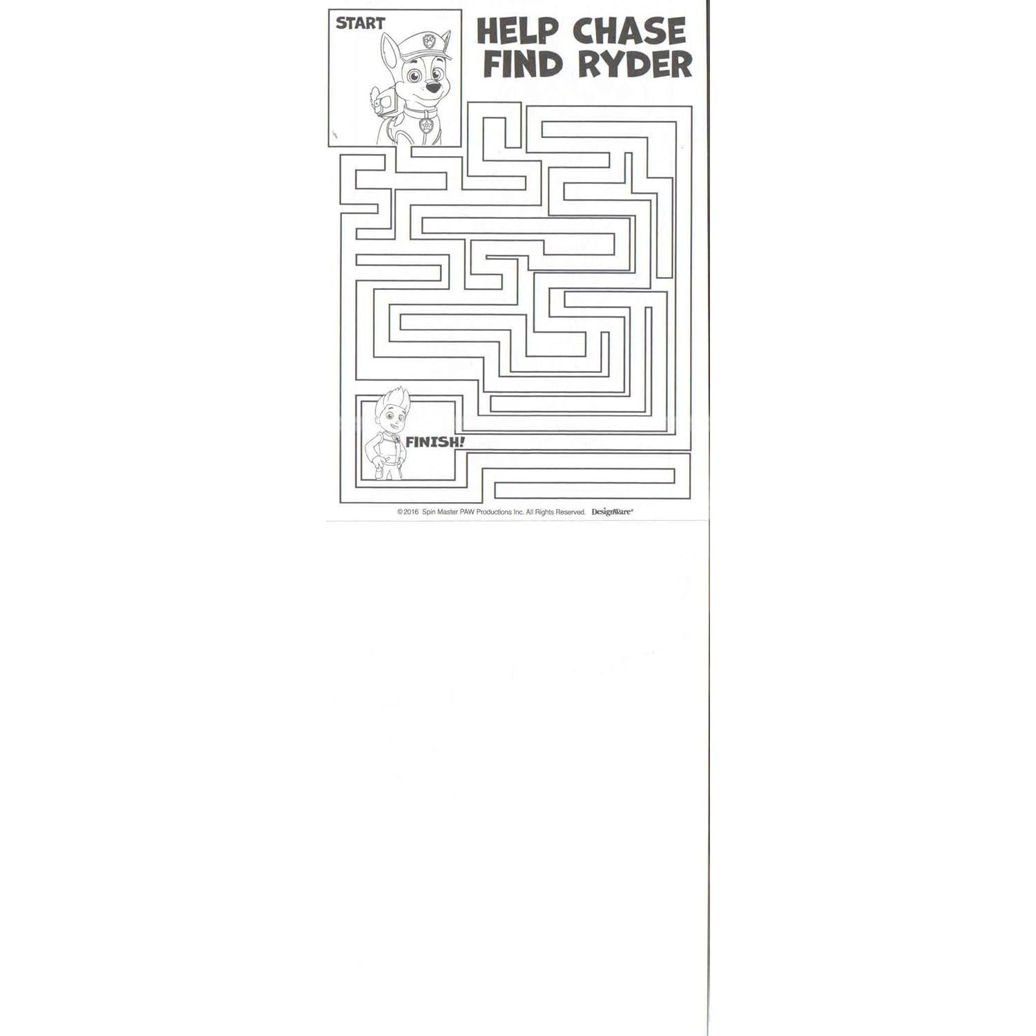 Libro de Colorear Mini Paw Patrol con 4 Crayones