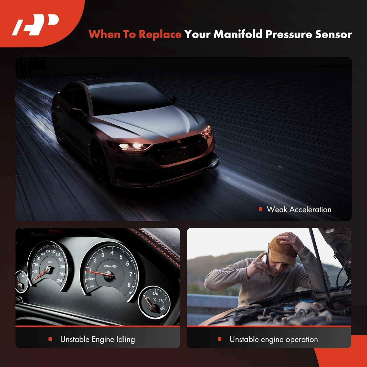 Sensor de Presión A-Premium 3 Pines para Caterpillar CAT