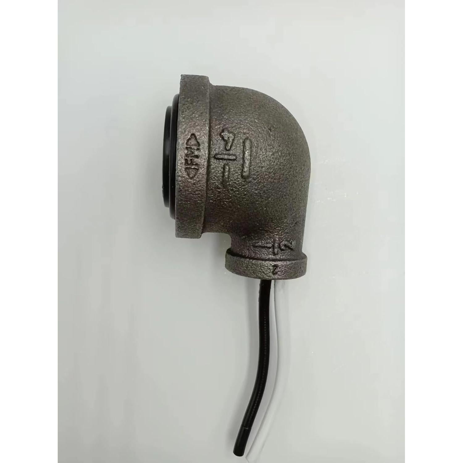 Enchufe de Lámpara de Tubo Industrial Gris 120-250V 3.18x1.27cm