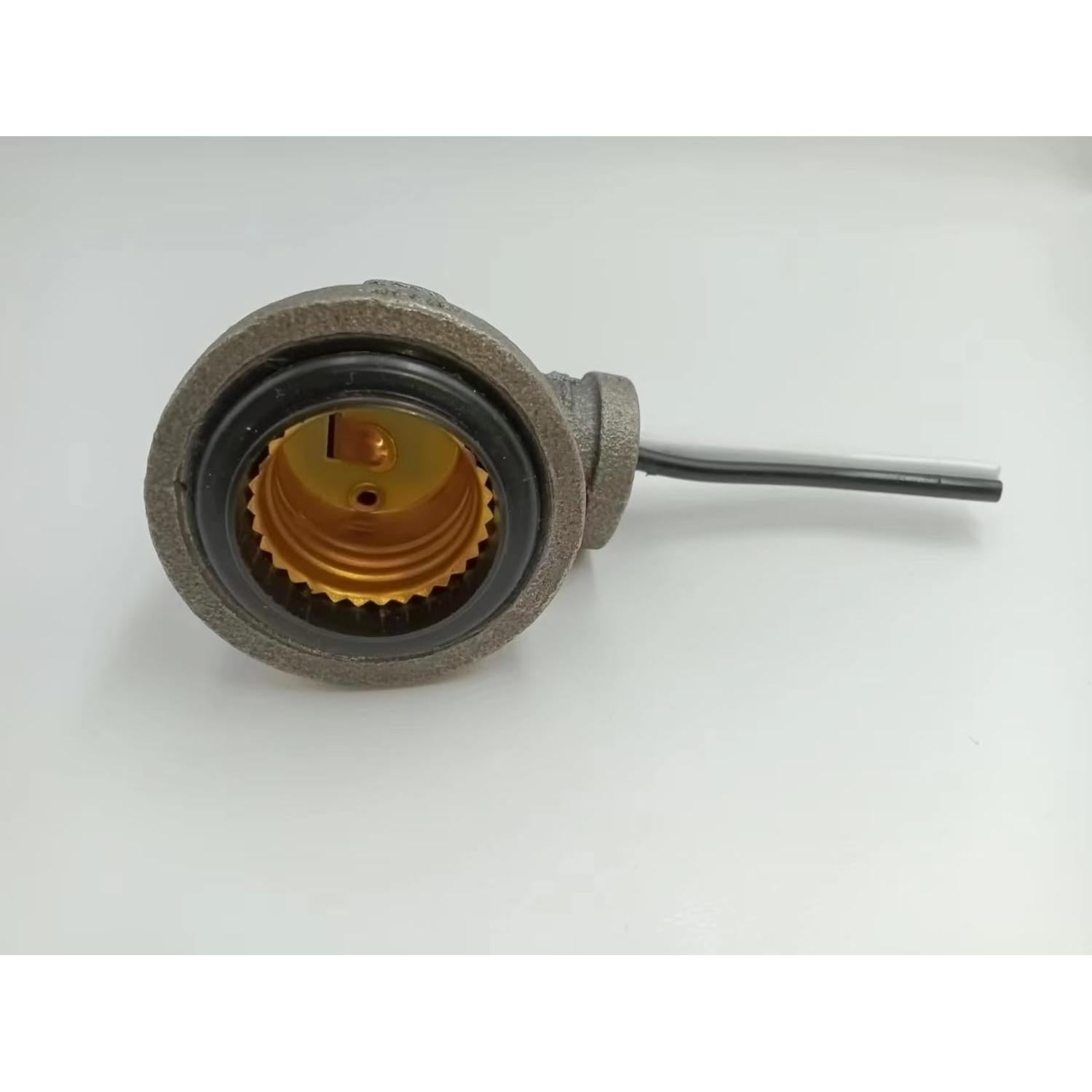 Enchufe de Lámpara de Tubo Industrial Gris 120-250V 3.18x1.27cm