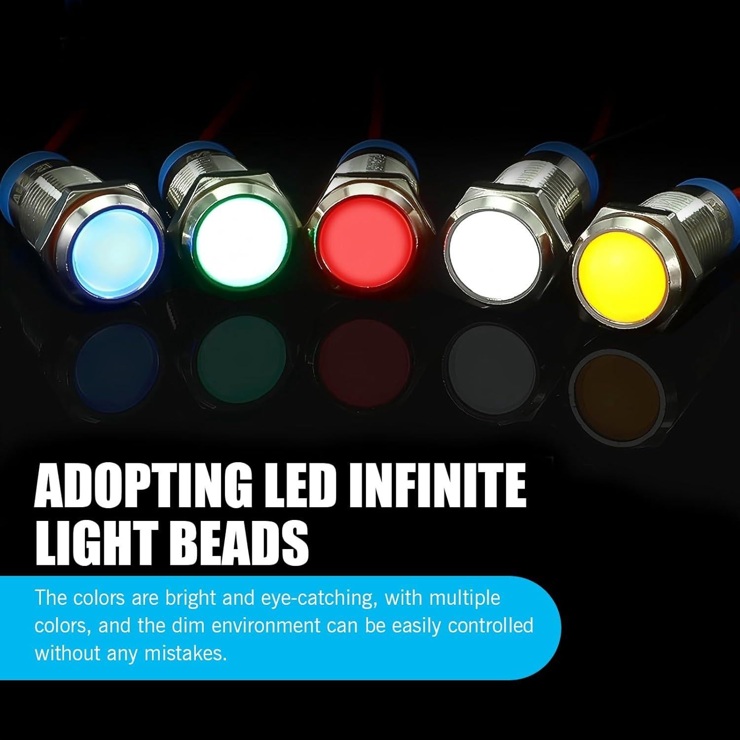 Set de 10 Bombillas LED Indicadoras Zikefest 110-220V Multicolor