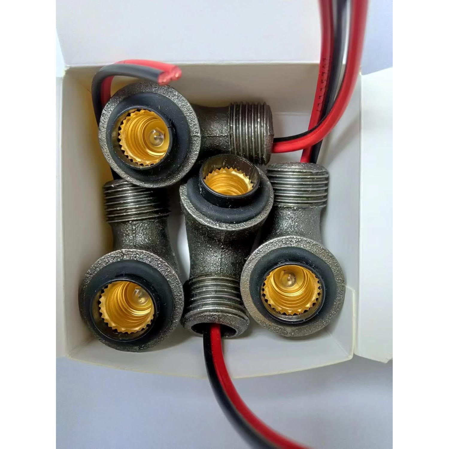 Soporte de lámpara de hierro fundido DIY Bowen E12 75W