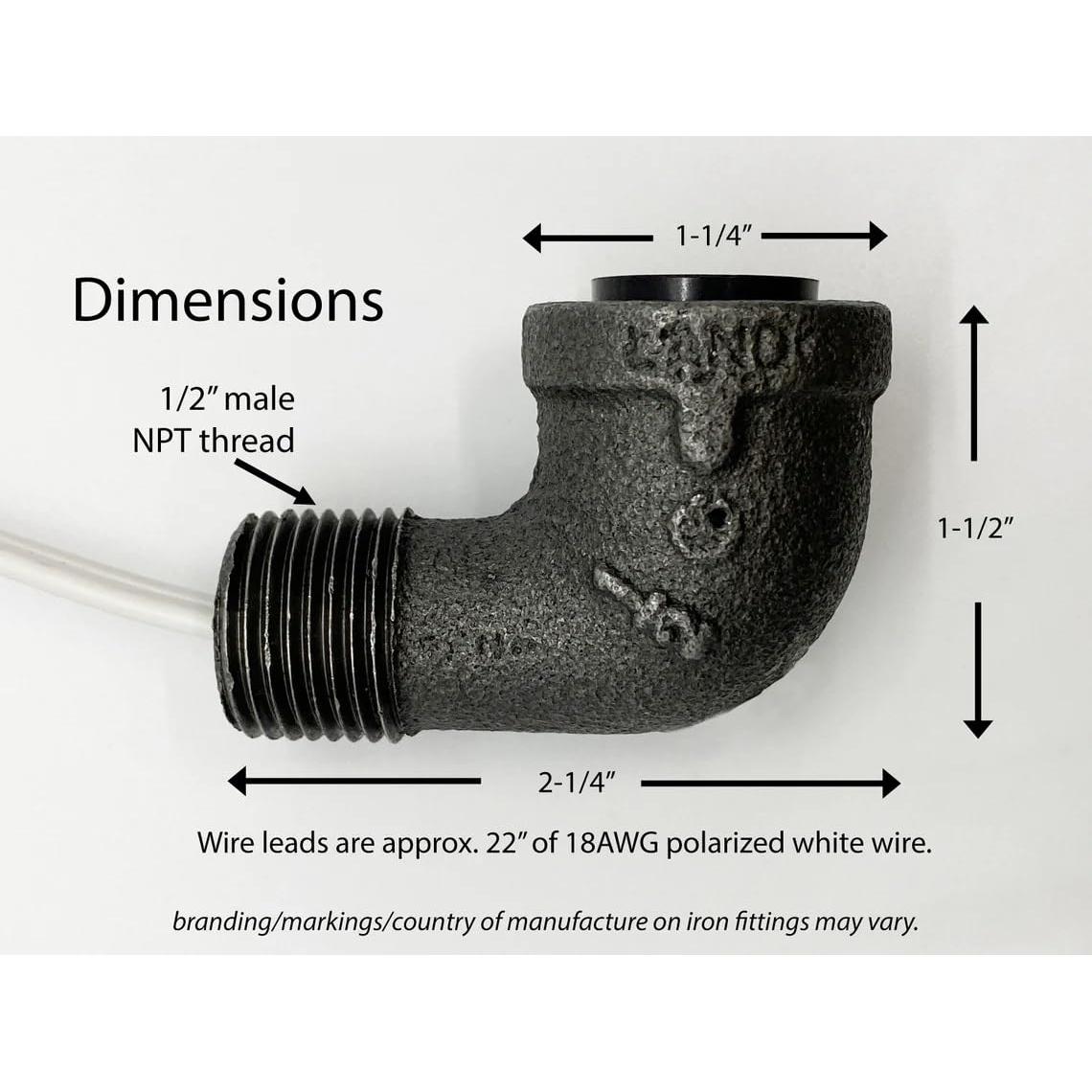 Soporte de lámpara de hierro fundido DIY Bowen E12 75W
