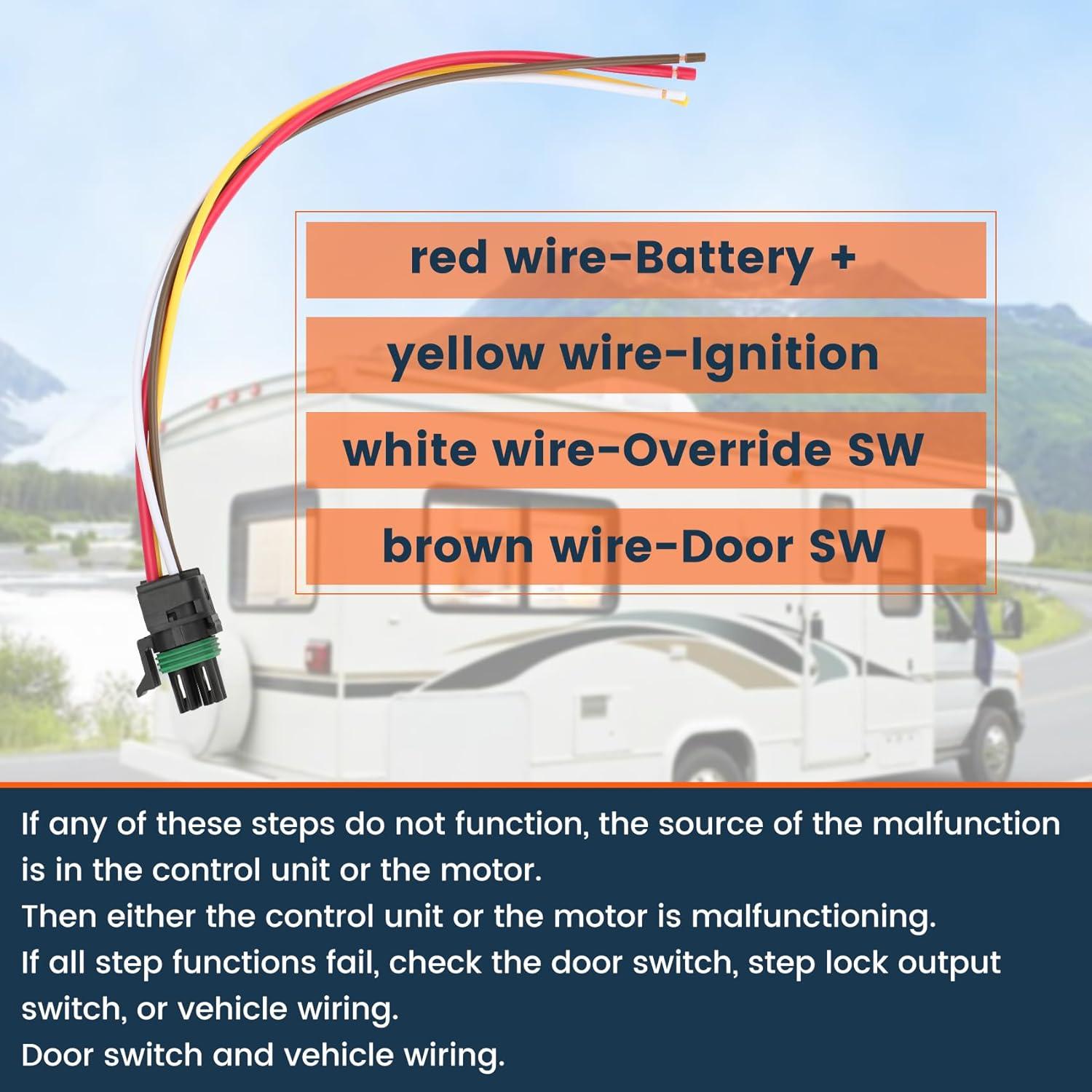 Kit de Conversión Motor Escalones RV Sobalai 12V Compatible Kwikee