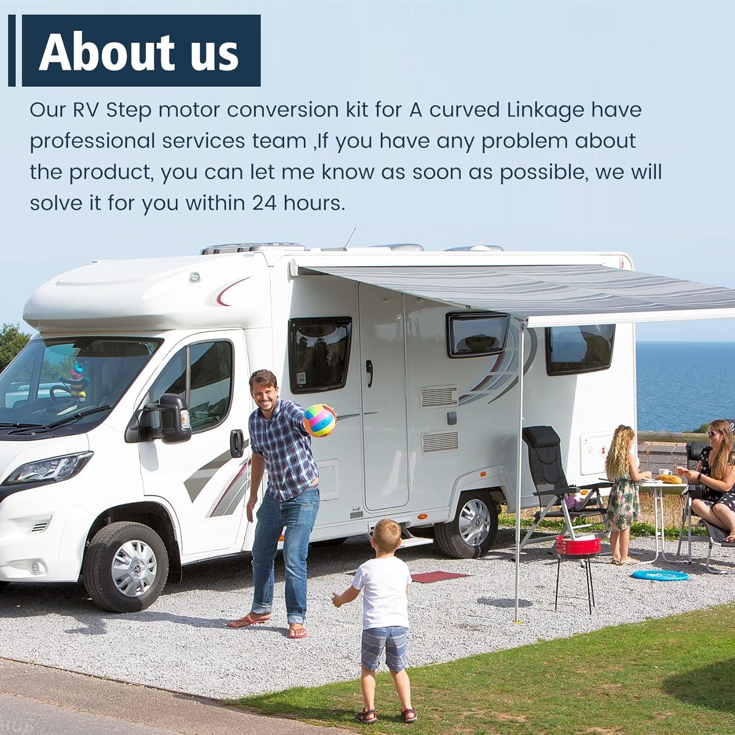 Kit de Conversión Motor Escalones RV Sobalai 12V Compatible Kwikee