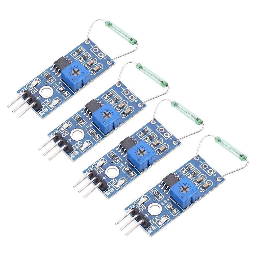 Interruptor Reed Normalmente Abierto Keenso 4 Pcs 5x2 cm