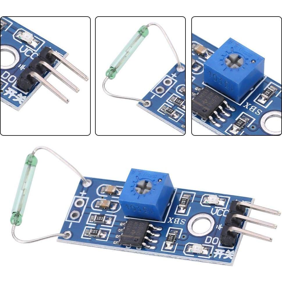 Interruptor Reed Normalmente Abierto Keenso 4 Pcs 5x2 cm