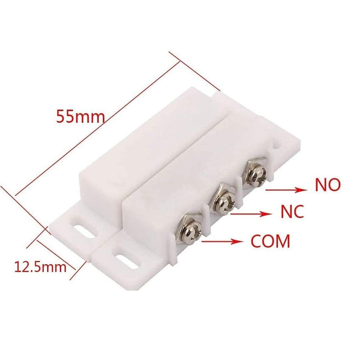 Interruptor de Contacto Magnético MC31B - 2 Juegos para Alarma