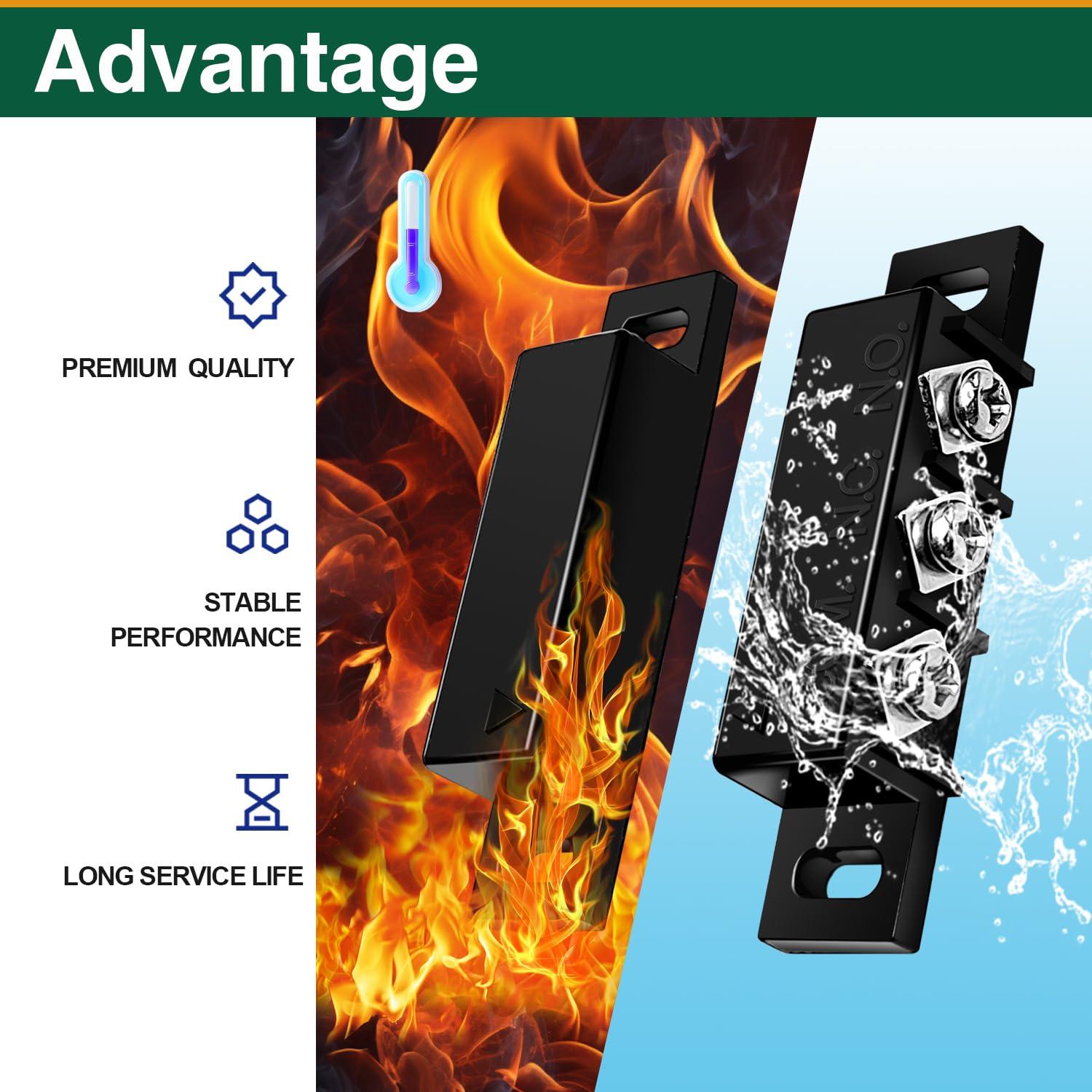 Kit de 2 Interruptores Magnéticos Reeds NO/NC Hippogo para Alarma