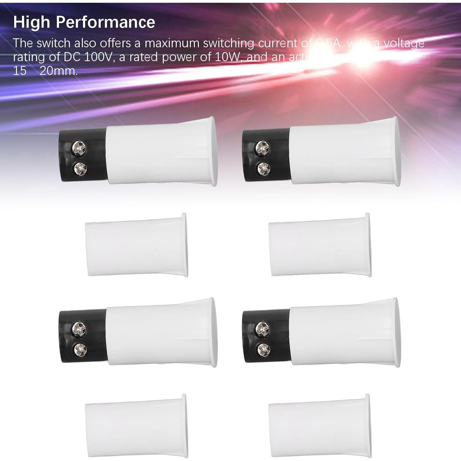 10 Interruptores Magnéticos NC Tissting MR-33C 10W para Puertas