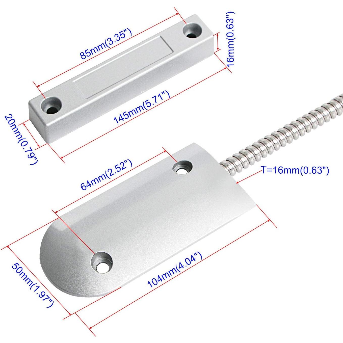 Sensor de Alarma Magnético Aoje-Link OC-60B NC para Puertas