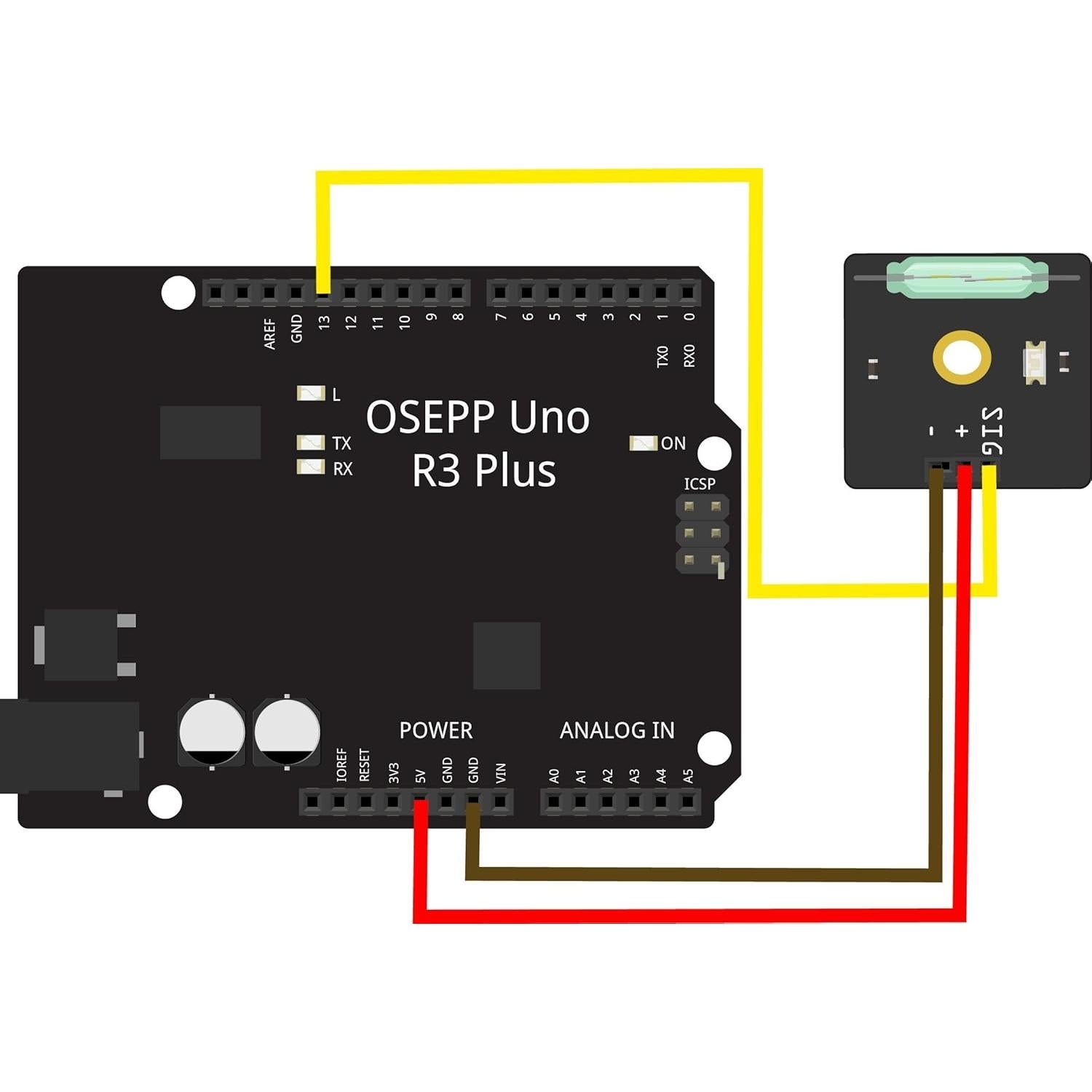Módulo Interruptor Reed OSEPP REED-01 12.7x2.5x10.2cm
