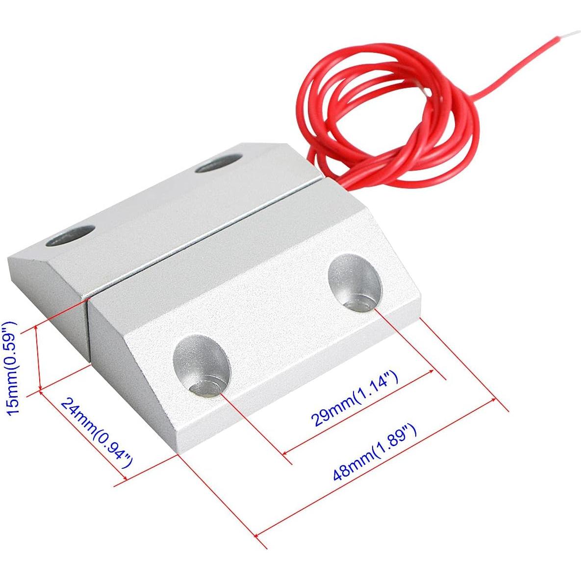 Sensor de Alarma Magnético Aoje-Link MC-56 Gris Plateado