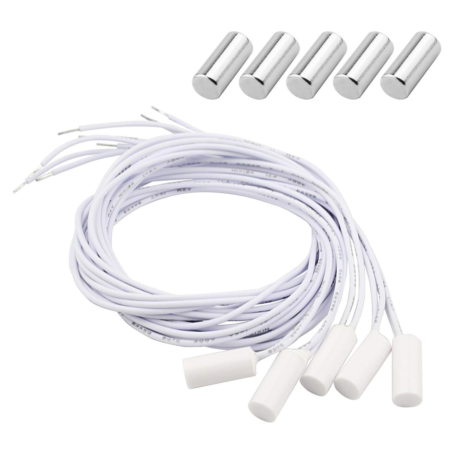 Sensor de Alarma Magnético NC BNYZWOT MC-34A para Puertas y Ventanas - 5 Juegos