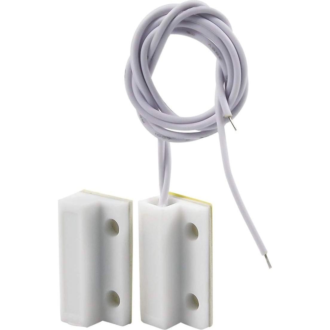 Sensor de Puerta Magnético Manesi MC-38 Cableado NC Blanco