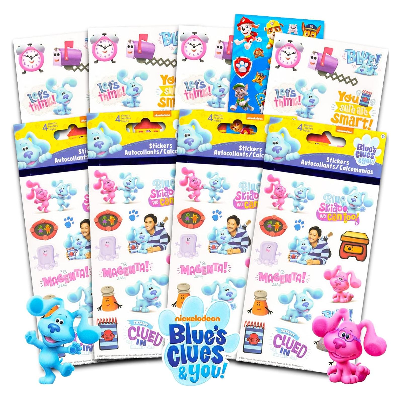 Conjunto de Stickers de Blue's Clues y Paw Patrol - 8 Hojas