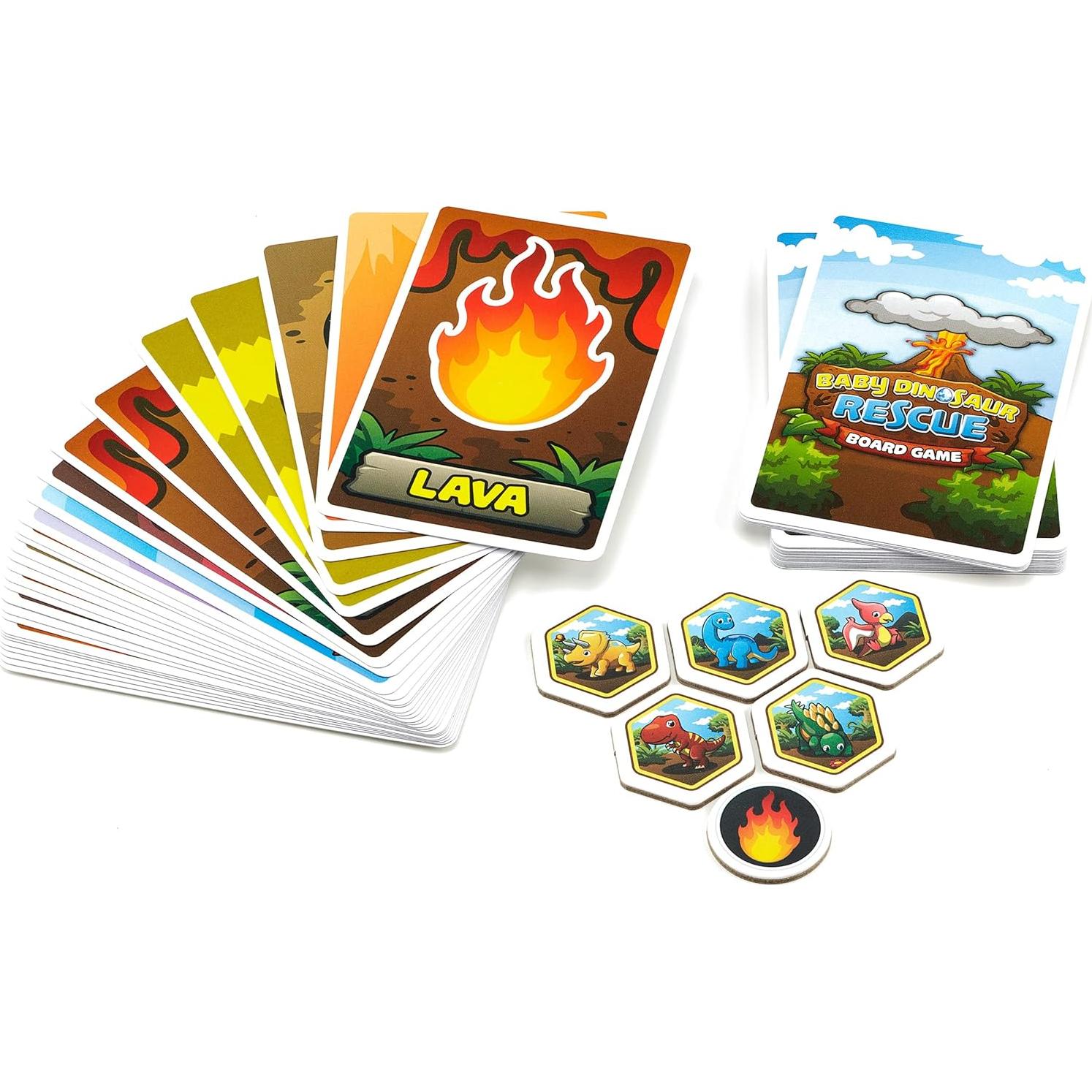 Juego de Mesa Cooperativo Rescate de Dinosaurios Jumping High Five