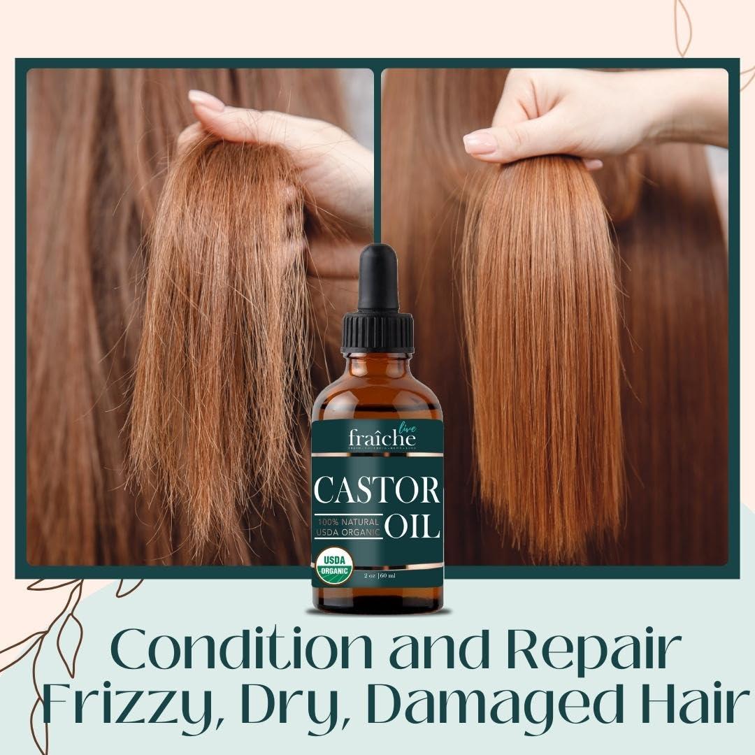 Aceite de Ricino Orgánico Live Fraiche 60 ml + Tubo Gratis