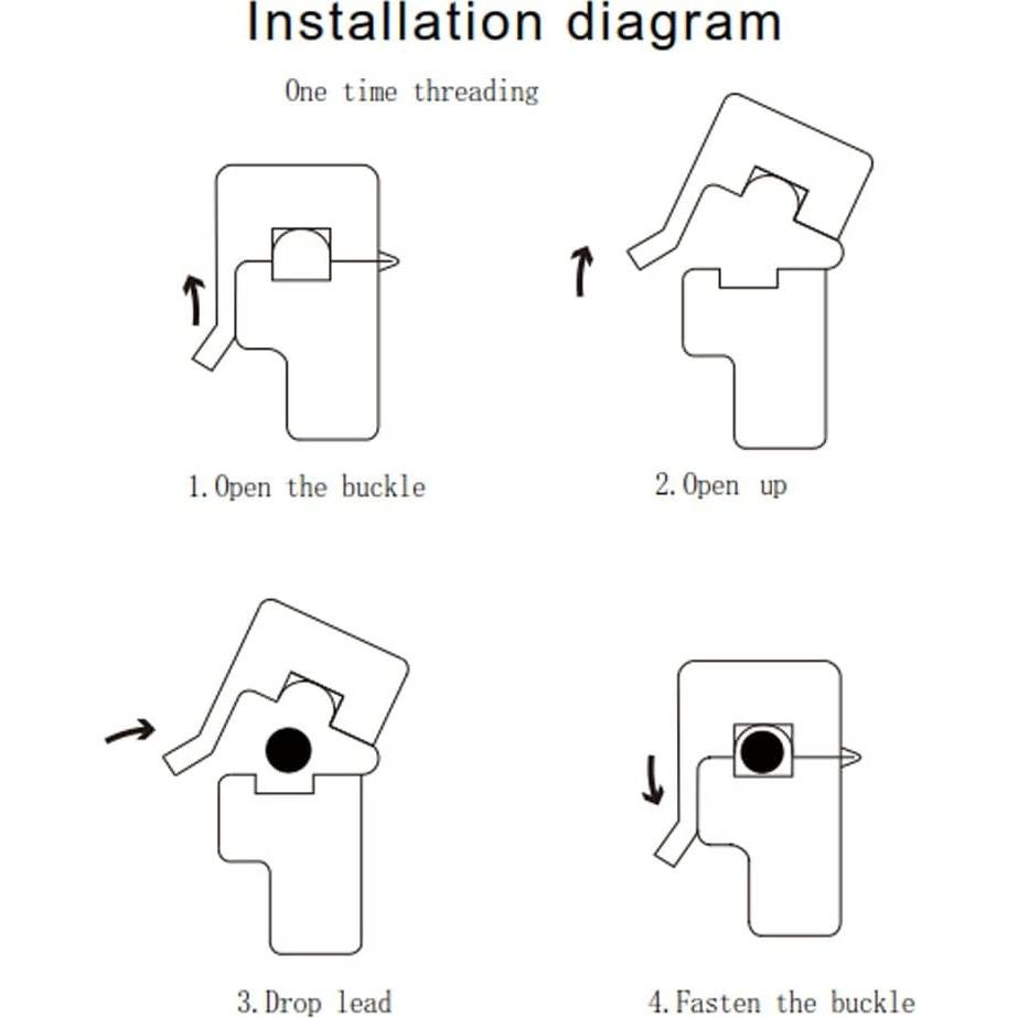 4 Pcs Transformador de Corriente No Invasivo SCT-013-000 100A