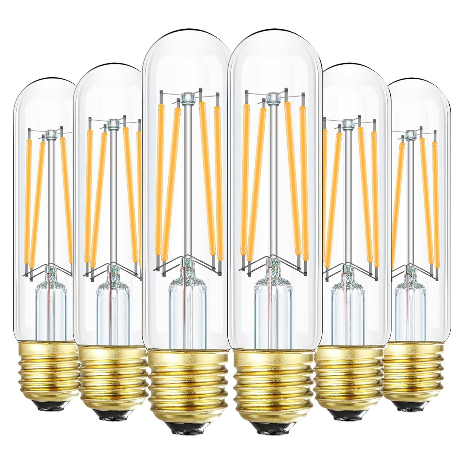 Bombilla LED E26 Regulable 8W 3000K Blanca Suave 6 Pack