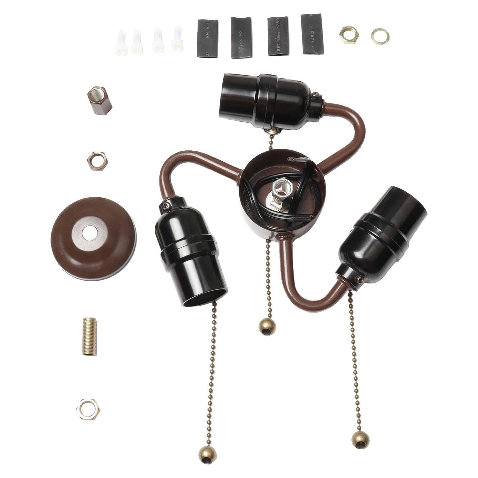 Agrupación de Portalámparas Bieye SC02 E26 3-Luz Marrón