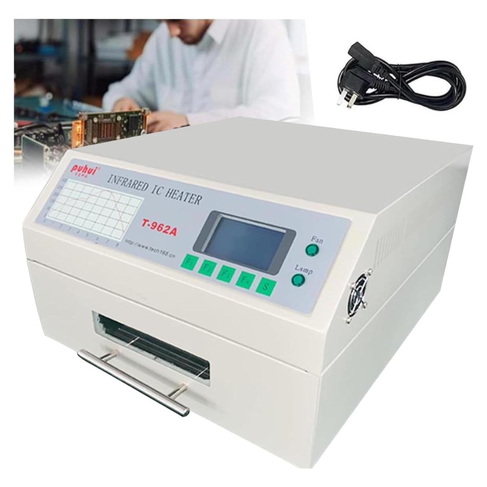 Horno de Reflujo T962A 1500W Infrarrojo 30x32 cm PCB