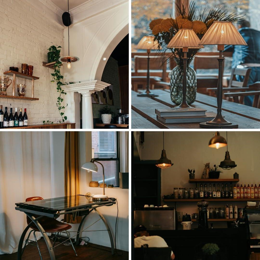 Paquete de 6 bombillas LED T10 Weyolin 4W cálido 2700K E26