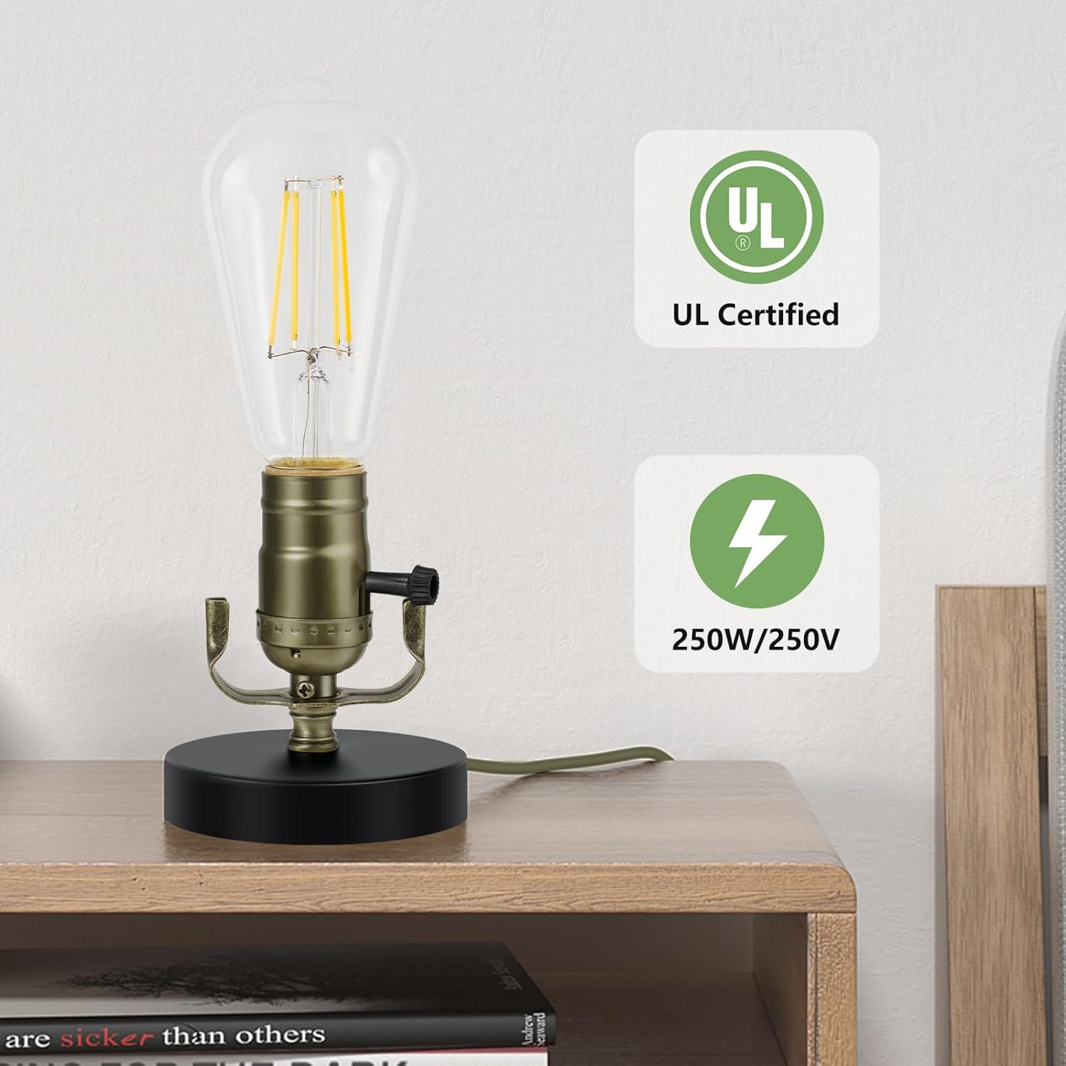 Kit de Lámpara Baocuz con Cable de 3.66m y Socket E26/E27