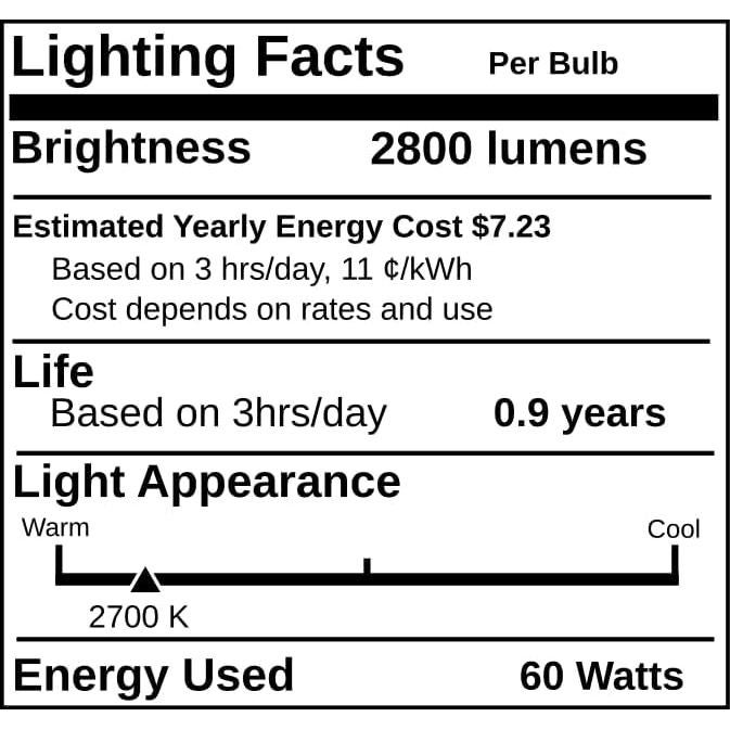 Bombillas A19 60W 130V Rendimiento Industrial - Caja 12