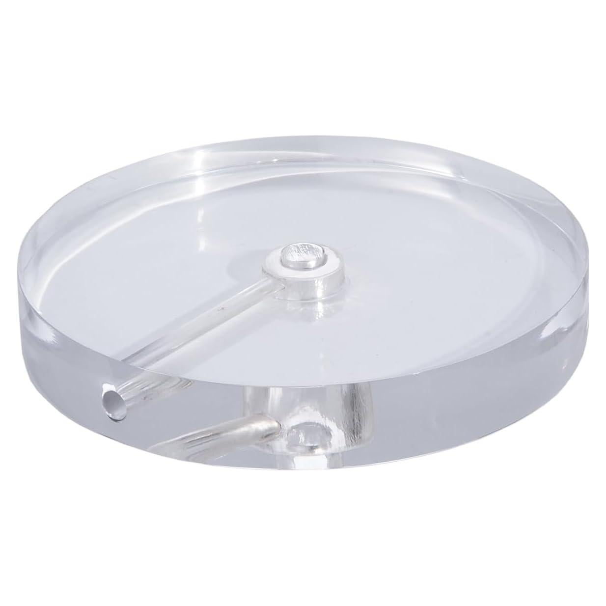 Base de lámpara B&P 14 cm diámetro acrílico transparente