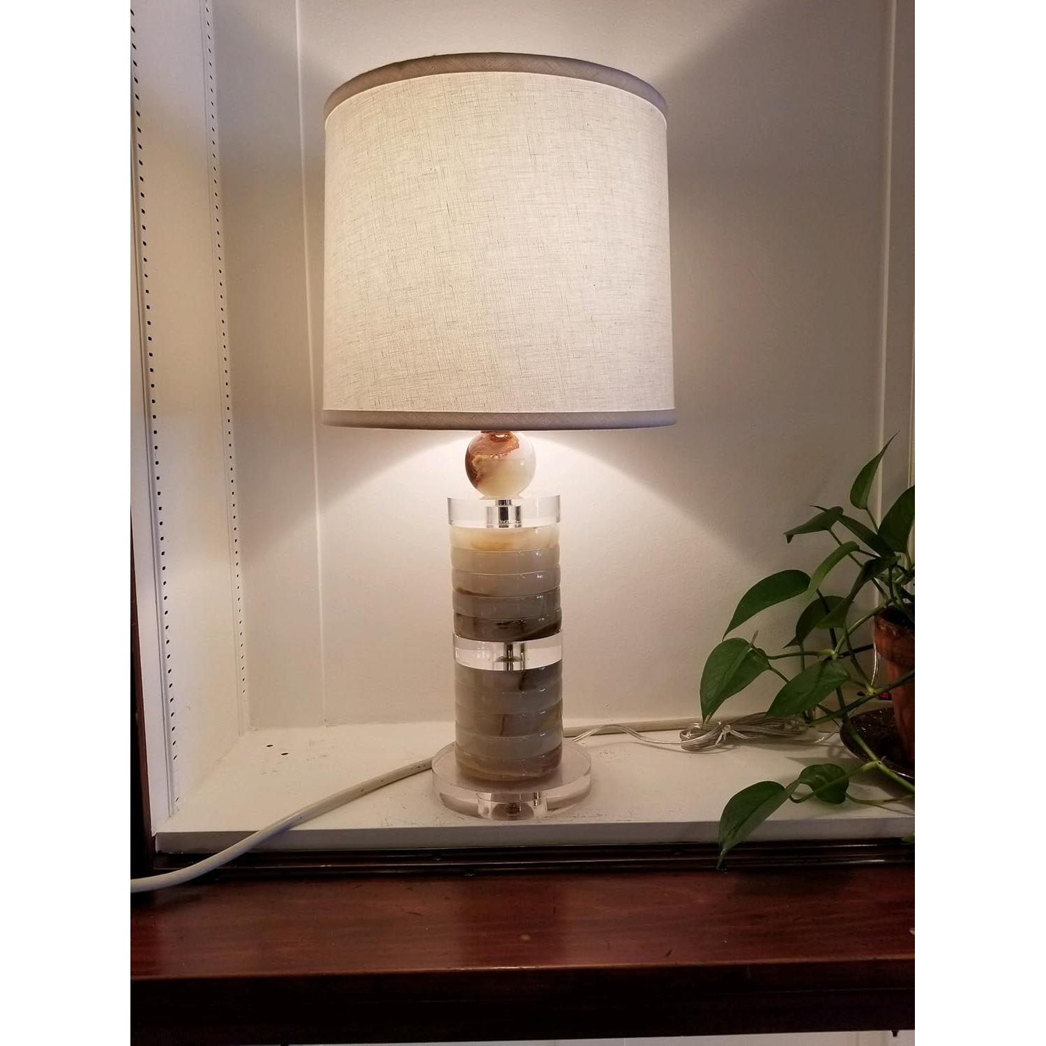 Base de lámpara B&P 14 cm diámetro acrílico transparente