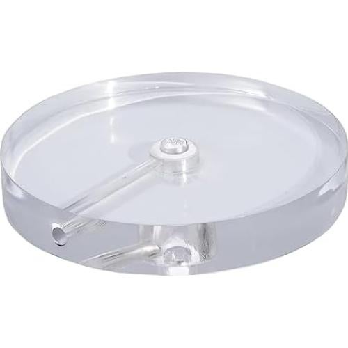 Base de lámpara B&P 14 cm diámetro acrílico transparente