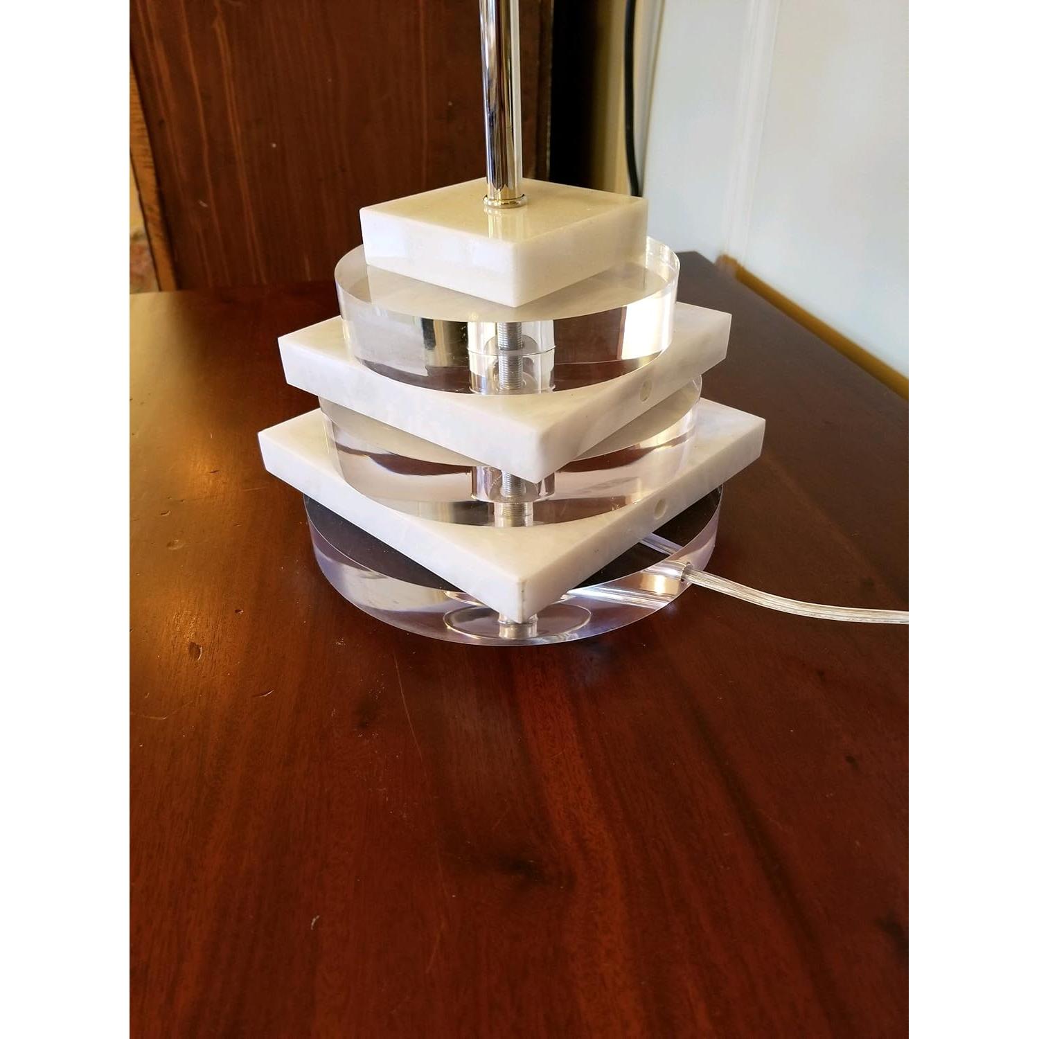 Base de lámpara B&P 14 cm diámetro acrílico transparente