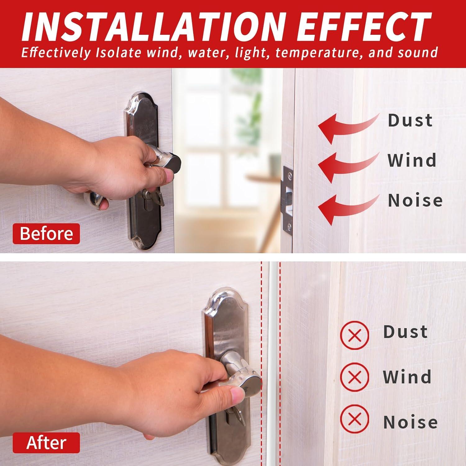 Tira de Sellado de Puerta de Goma Fingwerk 6.1m Blanca