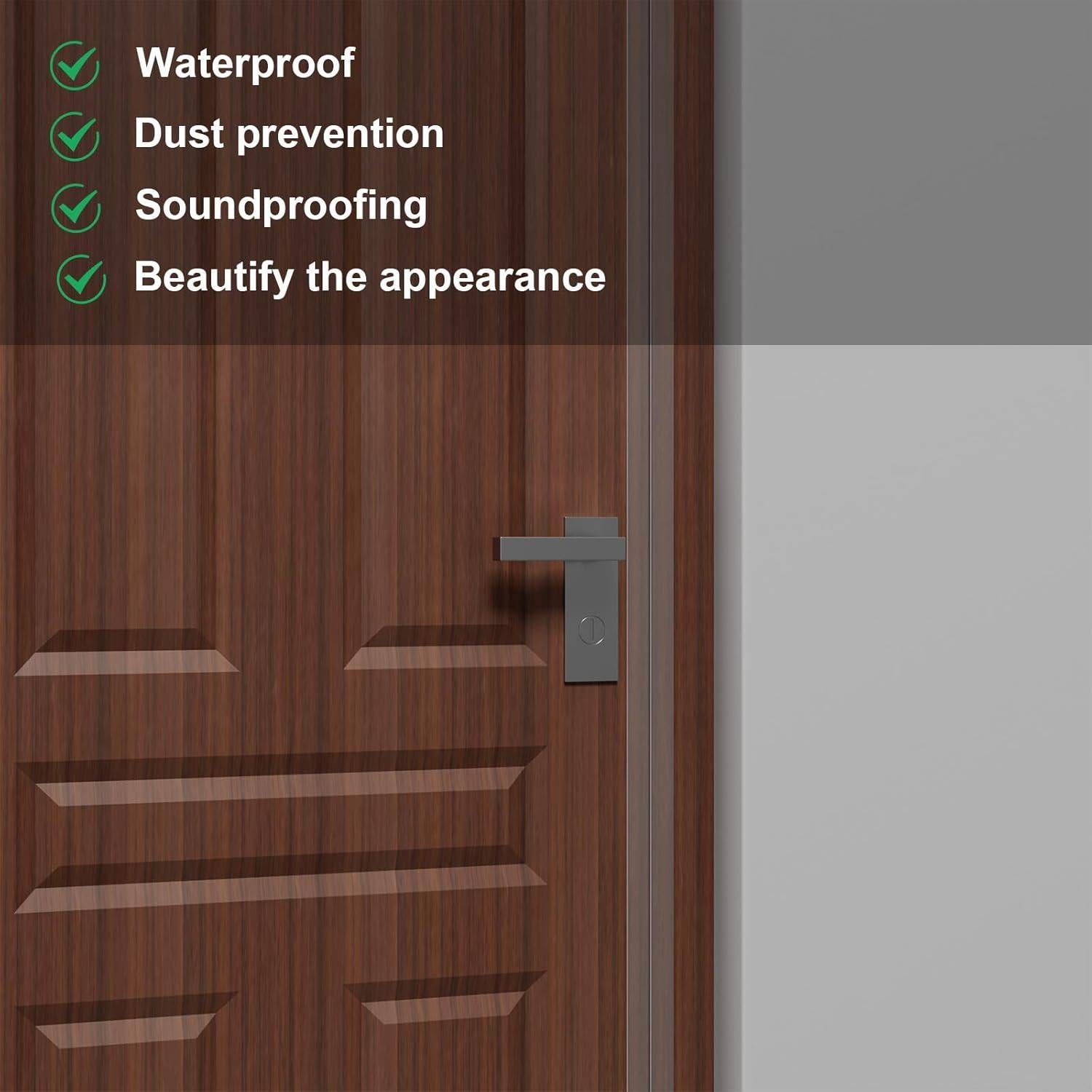 Sello de Puerta Greymond con Burlete de Silicona 6.1m x 2.54cm