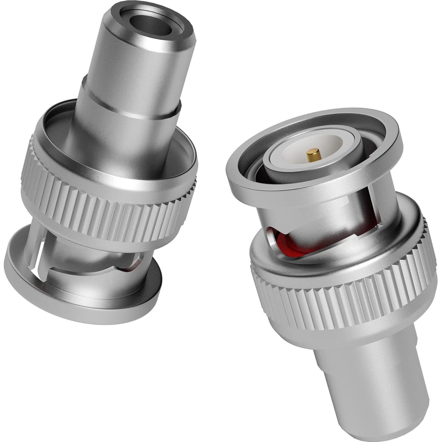 Adaptador BNC a RCA Elecan 6 Piezas Coaxial para CCTV