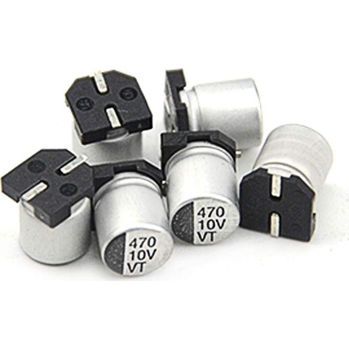 Kit de 200 Capacitores Electrolíticos SMD 1uF a 470uF XLX