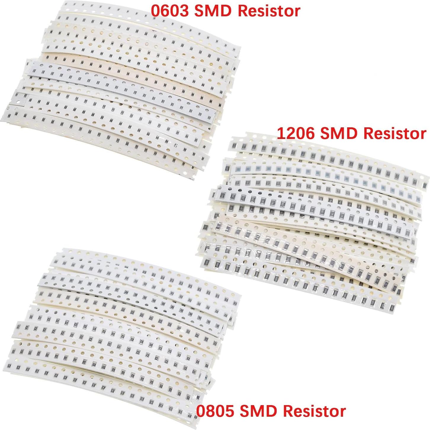 Kit de Capacitores y Resistores SMD Molence 2460PCS 10pF-22uF