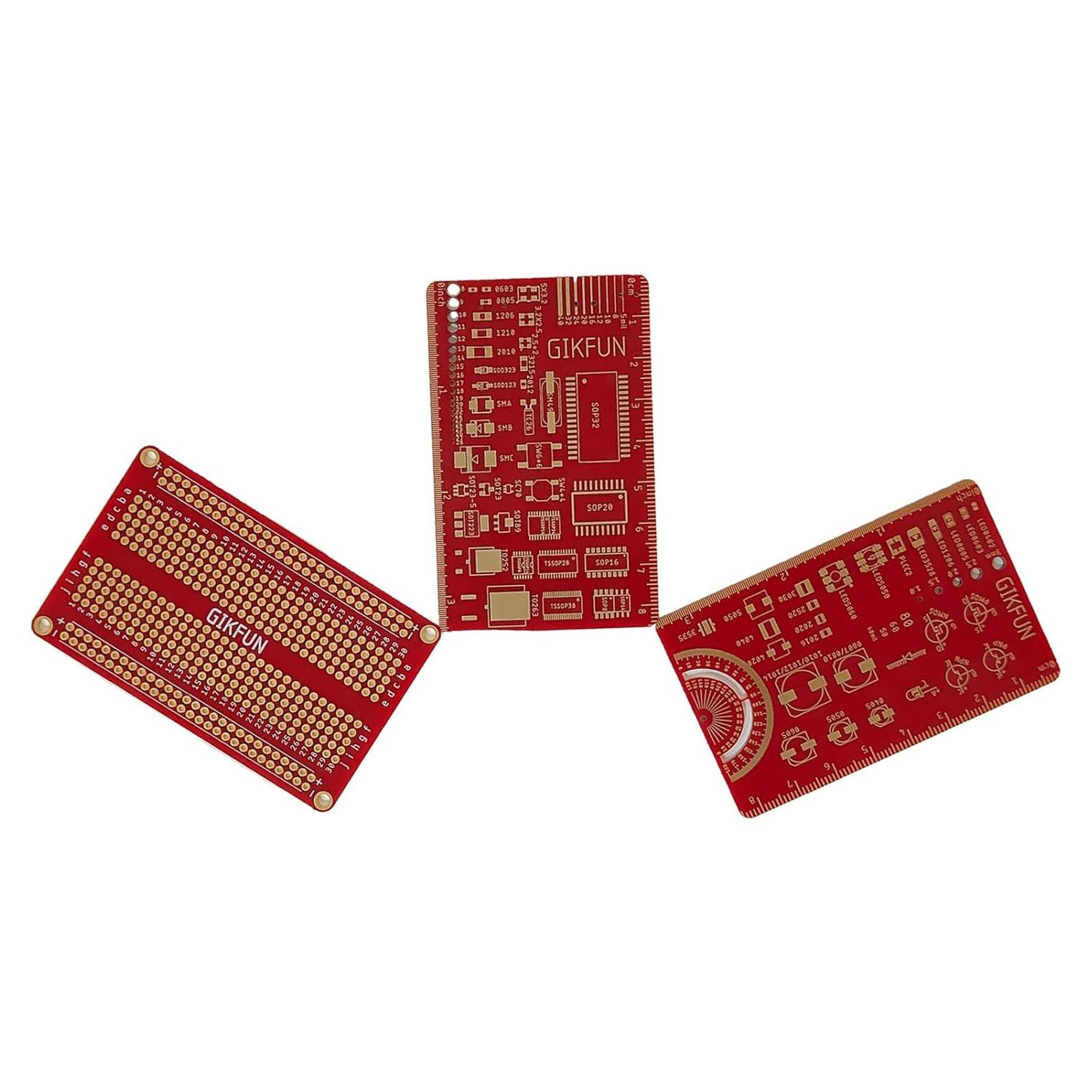 Regla de Circuito PCB Multifuncional Gikfun GK1024 8cm 7.62cm