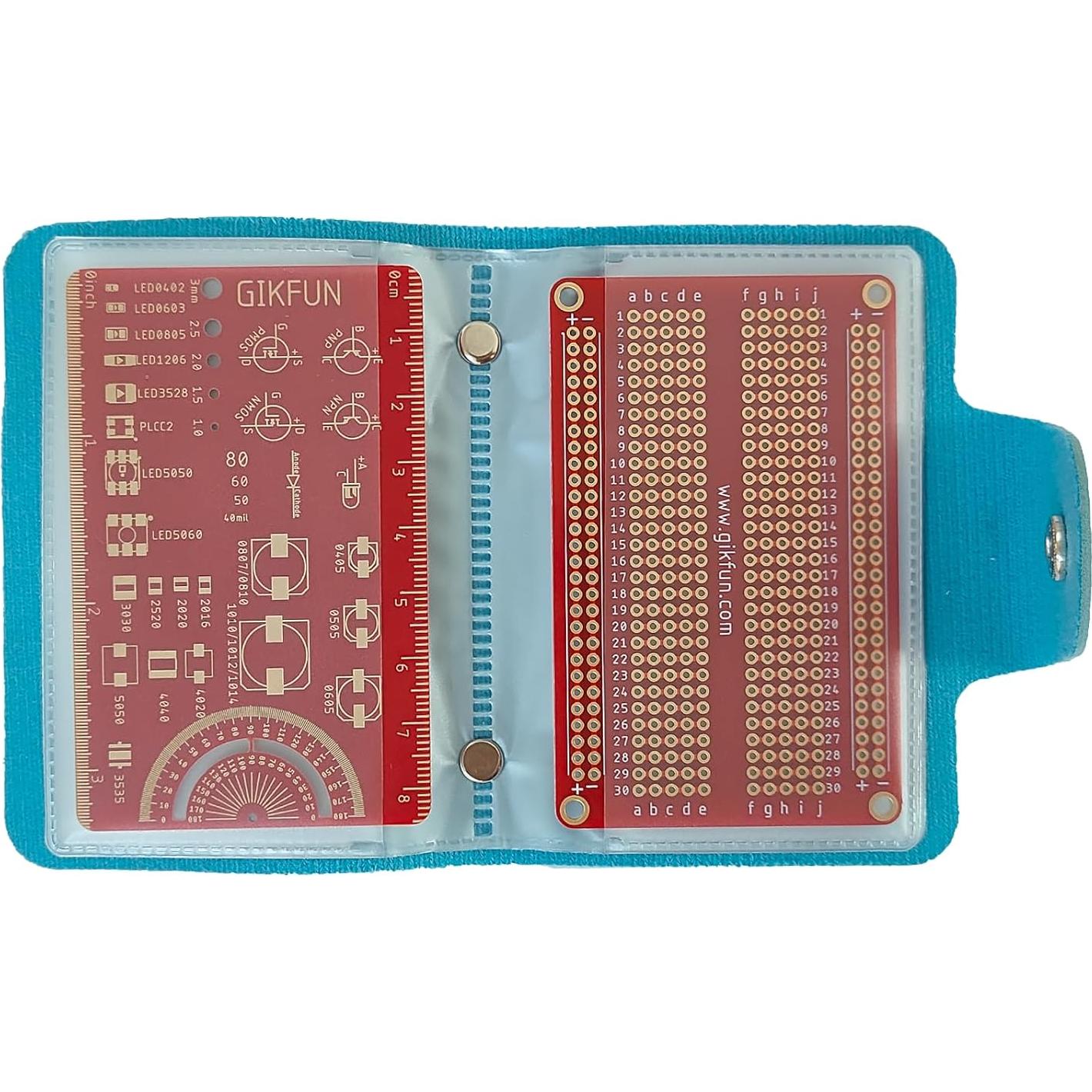 Regla de Circuito PCB Multifuncional Gikfun GK1024 8cm 7.62cm