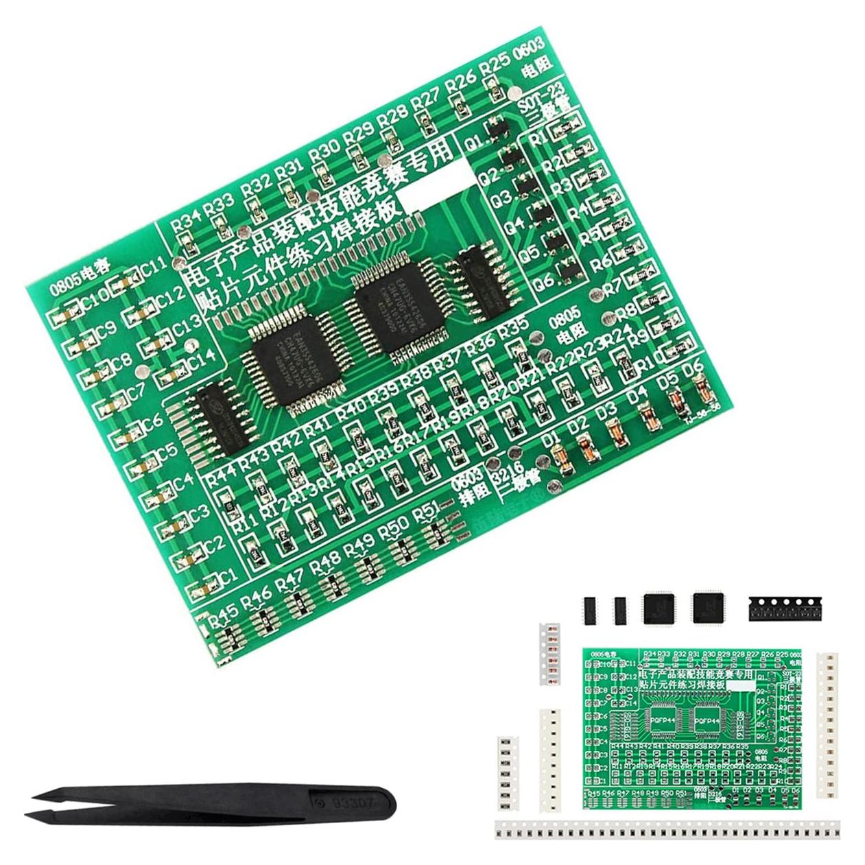 Kit de Práctica de Soldadura SMD DAOKAI 77 Componentes