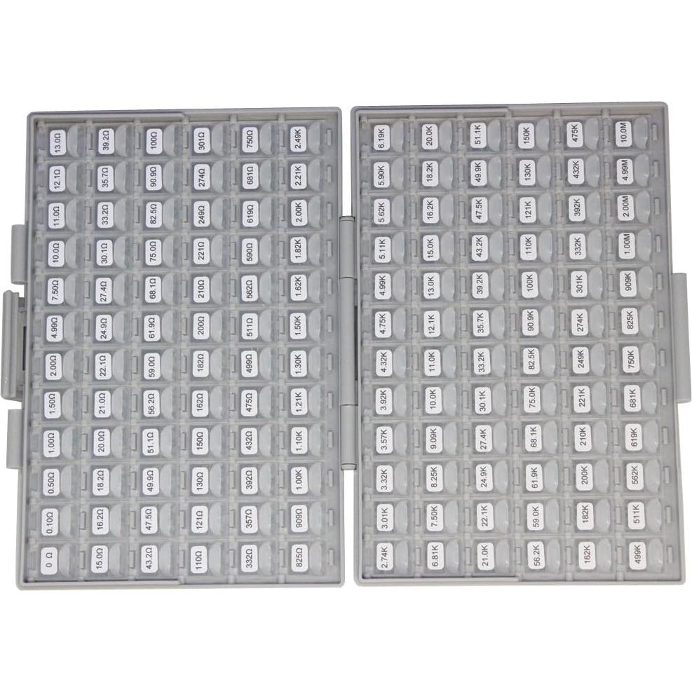 Kit de Resistores SMD 0201 AideTek 144 Valores 1% 14400 pcs
