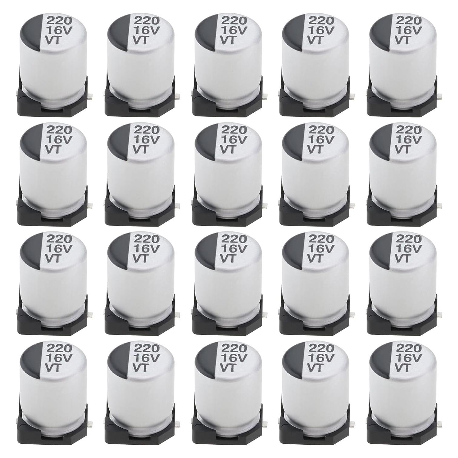 Capacitores Electrolíticos SMD 220UF 16V SING F LTD 20pcs