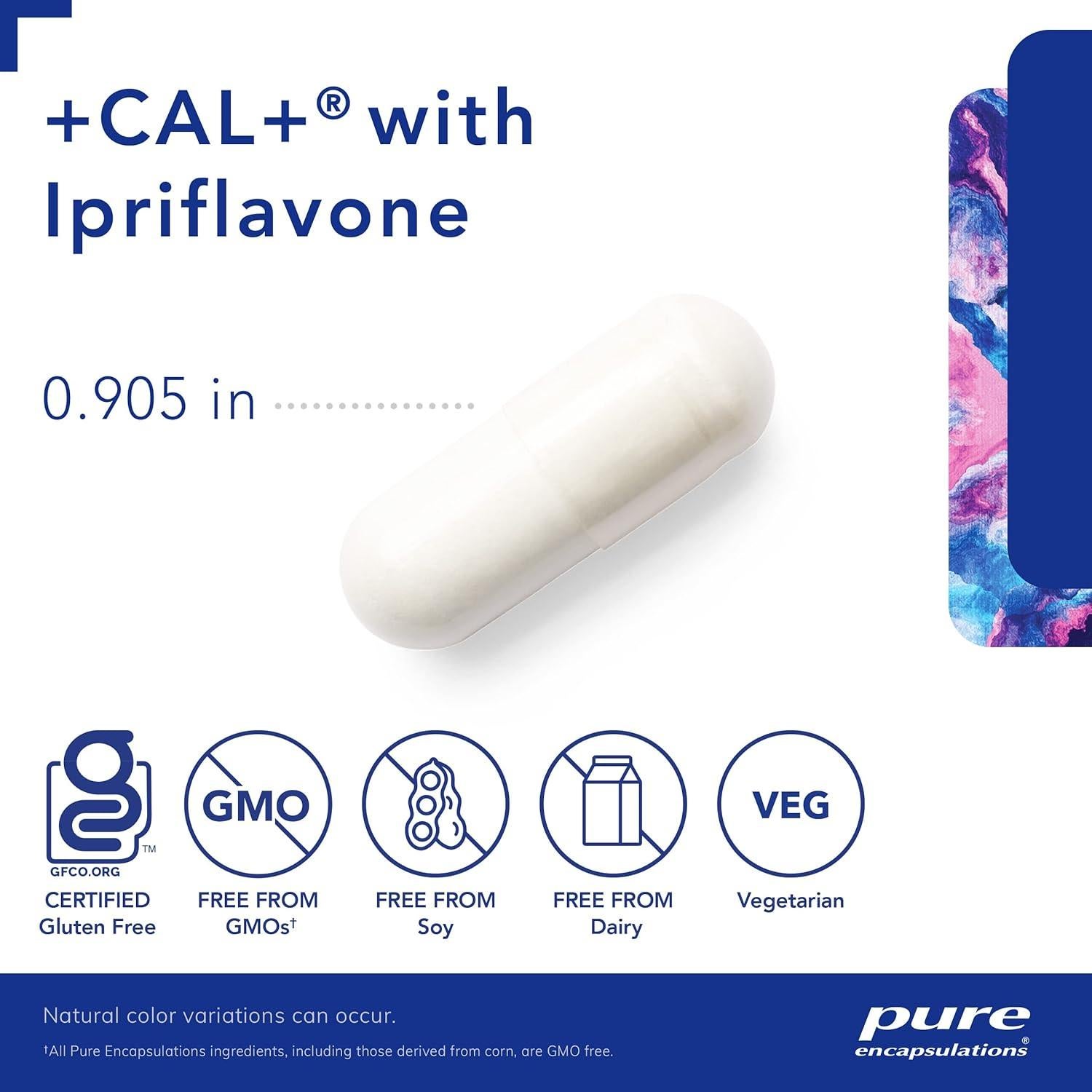 Suplemento Mineral +Cal+ con Ipriflavona Pure Encapsulations 210 Cápsulas