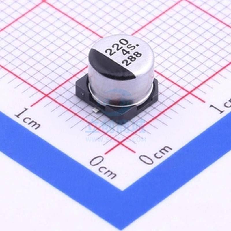 10 Capacitores Electrolíticos SMD 220uF 4V 6.3x5.4mm Genérico