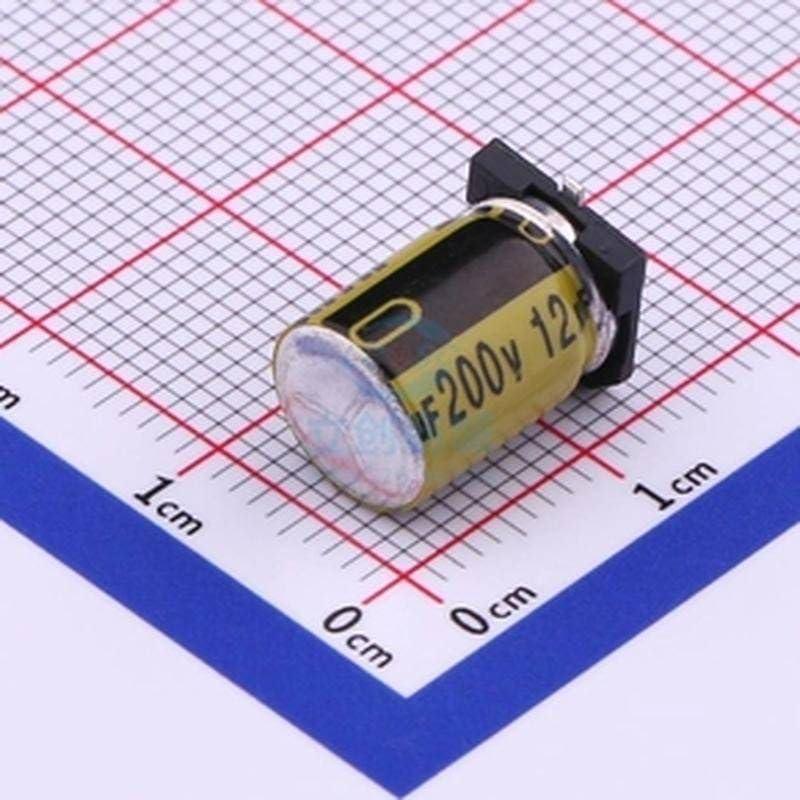 5 Capacitores Electrolíticos de Aluminio SMD 12uF 200V