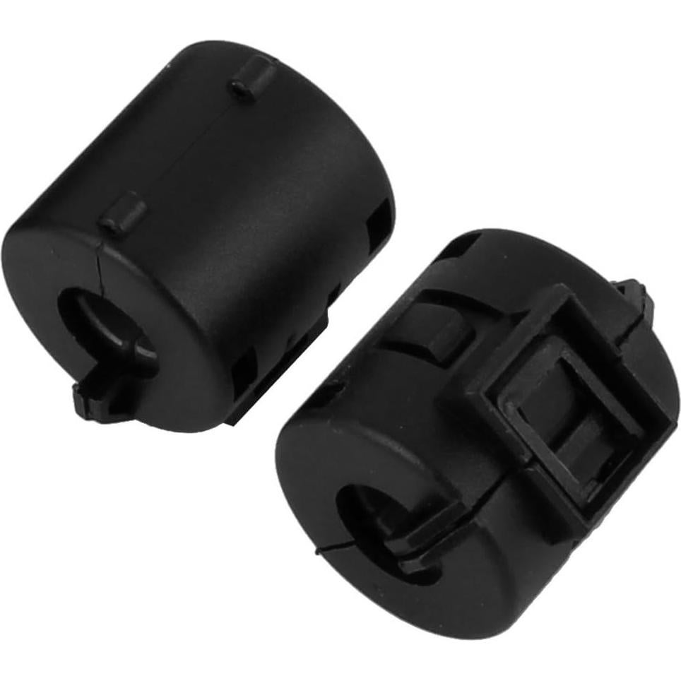 Núcleo de Anillo de Ferrita uxcell 6 Piezas 8mm Negro